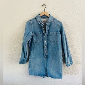 Madewell Blue Denim Jumpsuit